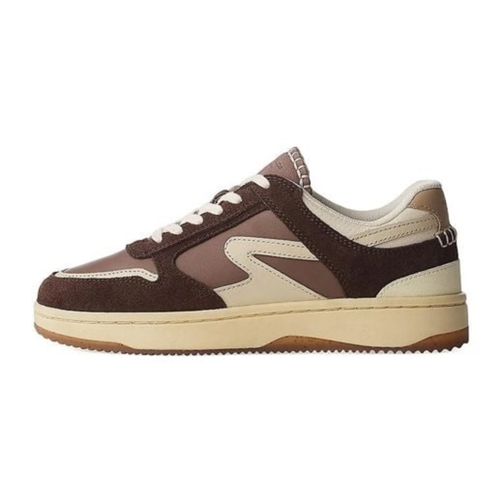 Brown and Cream Sneakers